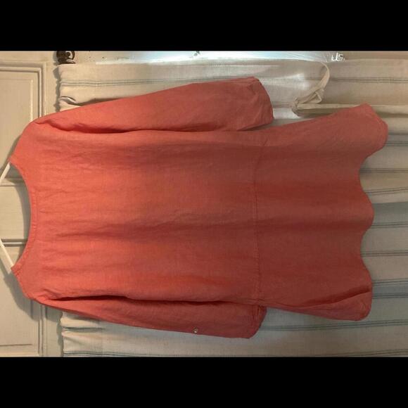 J.Jill XL Salmon Linen Tunic (fits best size Large) - Picture 9 of 9